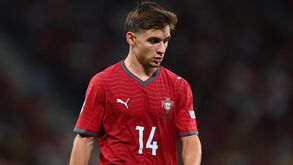 Francisco Conceição durante o Portugal-Noruega