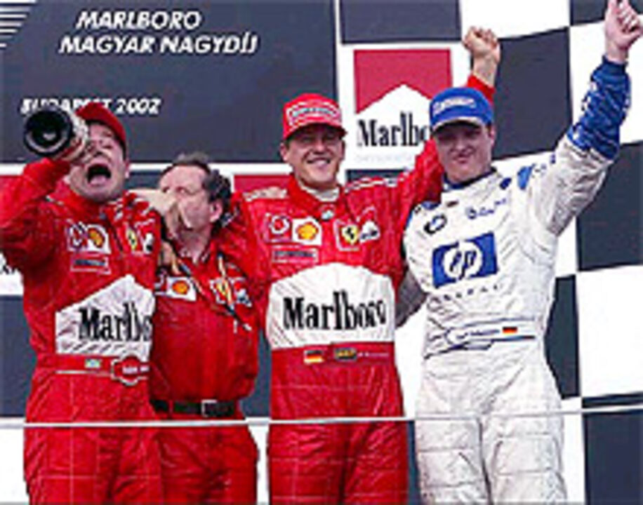 GP da Hungria: Vitória de Barrichello e título para a Ferrari