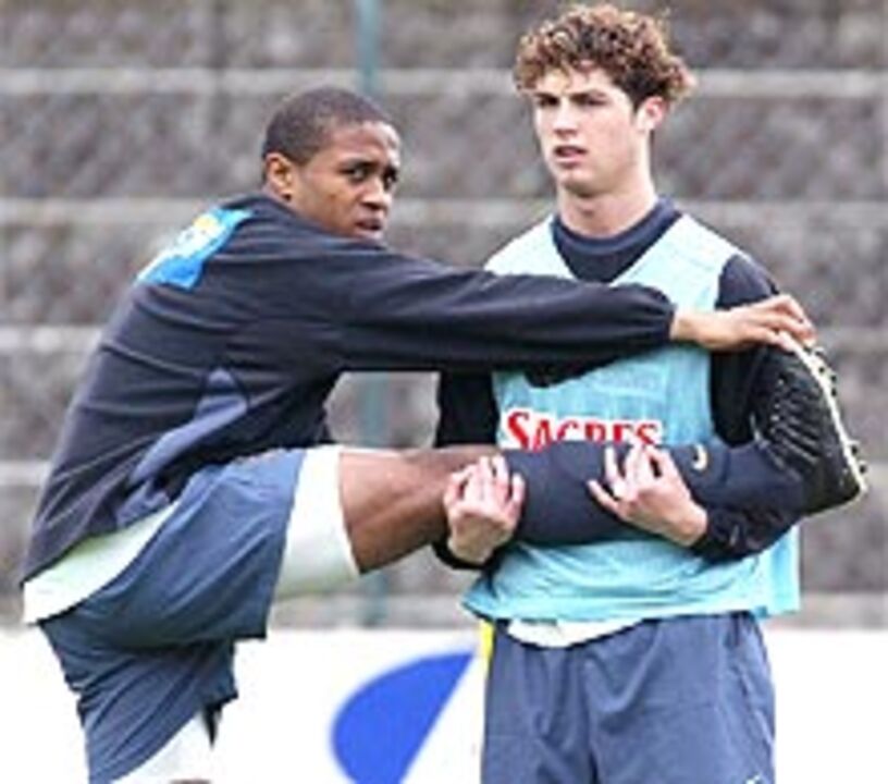 Jorge Andrade e Cristiano Ronaldo fazem testes médicos