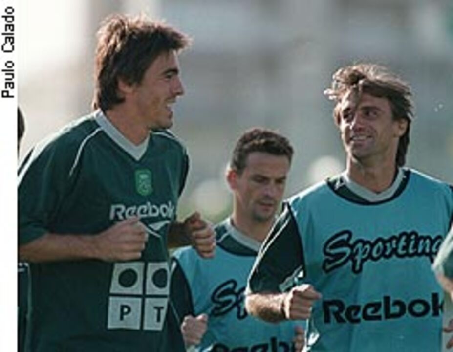 João Pinto e Sá Pinto juntos na frente de ataque