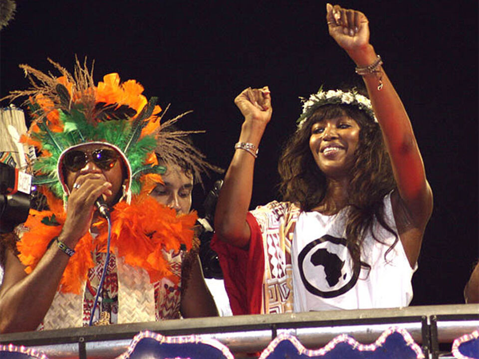 Naomi Campbell no Carnaval da Bahia