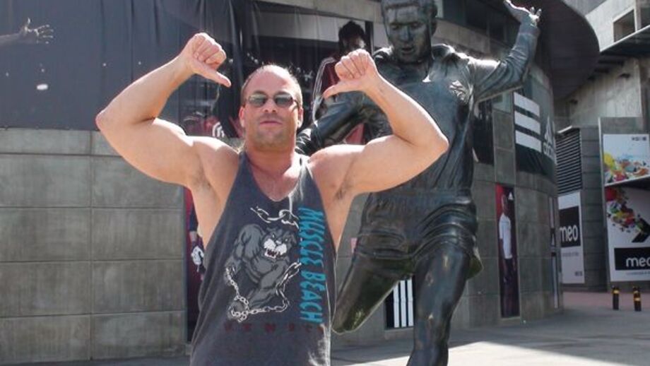 Rob Van Dam foi ao Estádio da Luz