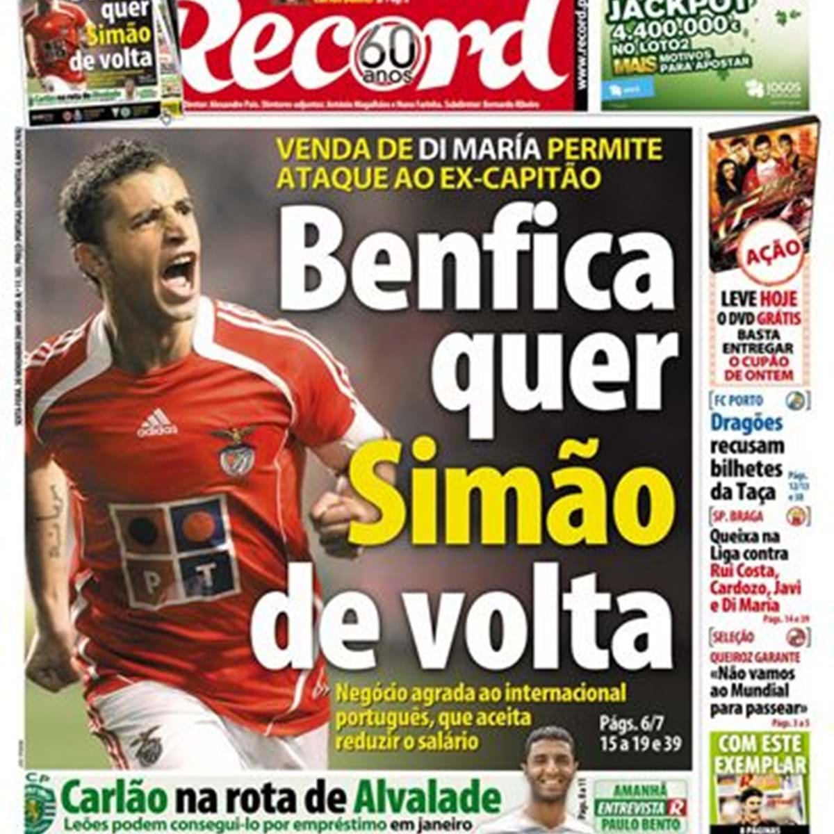 Vitória portista apura Benfica para o Mundial de clubes de 2025 - Benfica -  Jornal Record