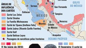 Cresce violência relacionada com droga no México