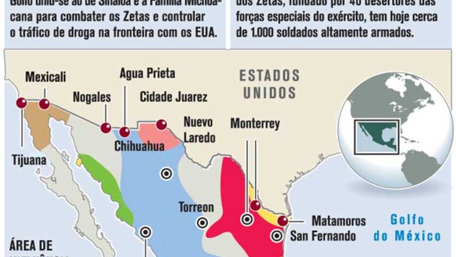 Cartéis de droga do México preparam-se para a guerra de territórios
