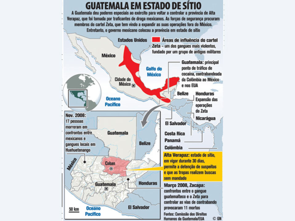 Guatemala luta contra traficantes