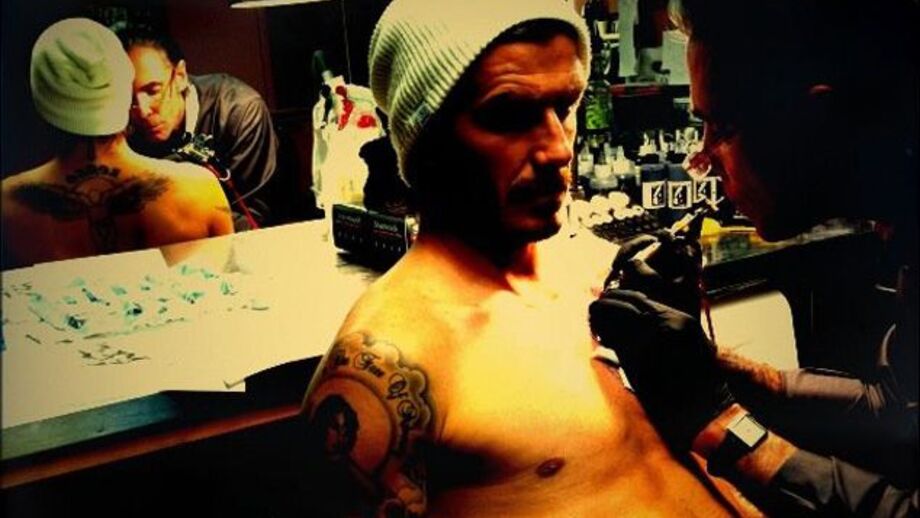 A nova tatuagem de Becks