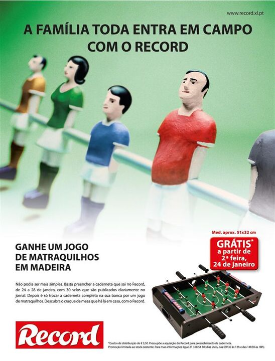 A família toda entra em campo com o Record