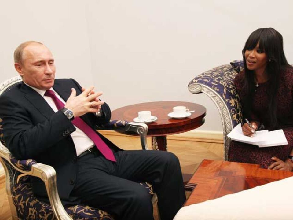 Putin confessa-se a Naomi Campbell