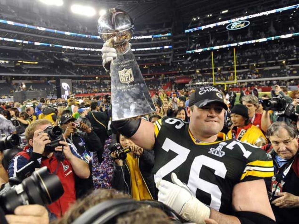 Notícia para Super Bowl, com foto metida