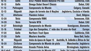 Agenda desportiva fevereiro