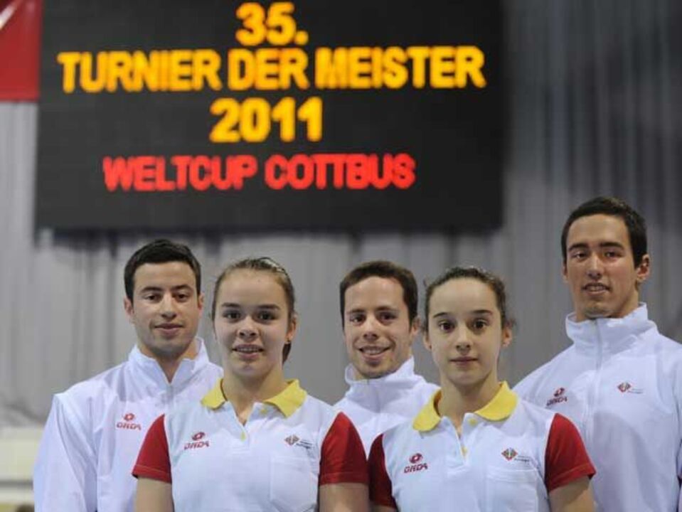 Ginástica: Dia de treinos em Cottbus