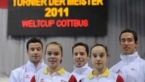Ginástica: Dia de treinos em Cottbus