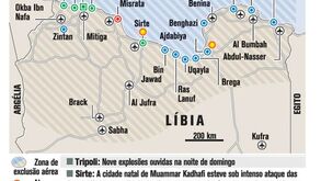 Rebeldes avançam para a cidade natal de Kadhafi