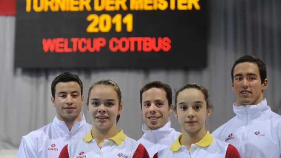 Ginástica: Dia de treinos em Cottbus