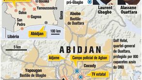 ONU e França abalam Abidjan