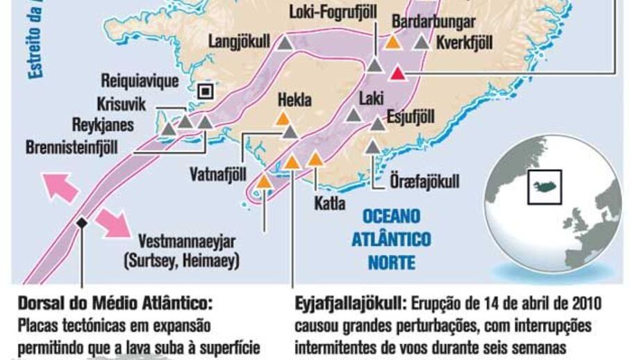 Nova erupção na Islândia ameaça aviação 