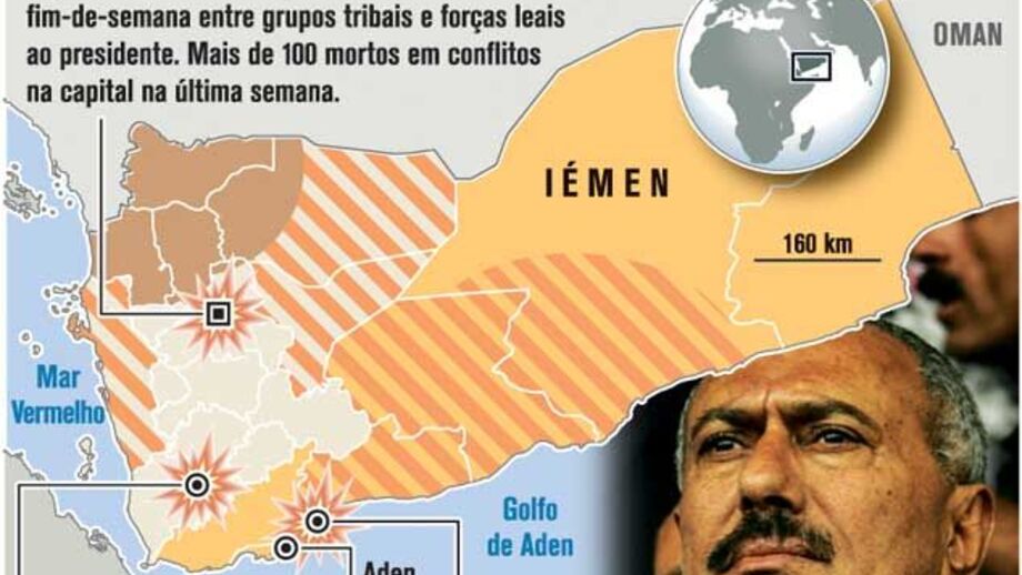 Focos de agitação no Iémen