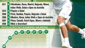 Os números de Novak Djokovic