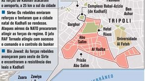 A batalha entre os rebeldes líbios e Kadhafi prossegue
