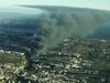 Incêndio de grandes dimensões numa sucata em Massamá 
