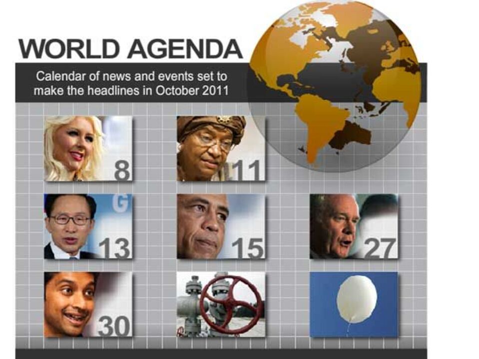 Agenda mundial de outubro