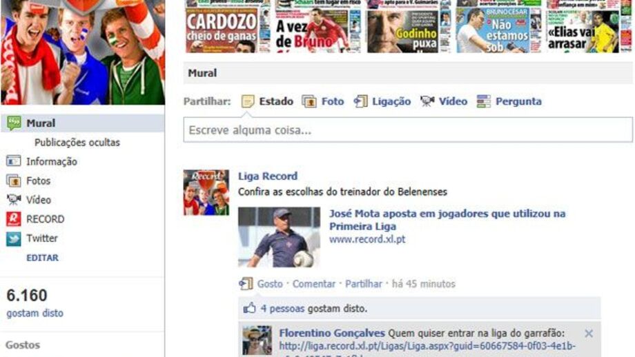 Record Online e no Facebook dão-lhe todas as respostas