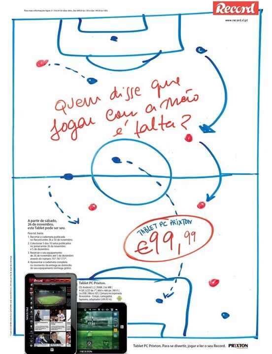 Quem disse que jogar com a mão é falta?