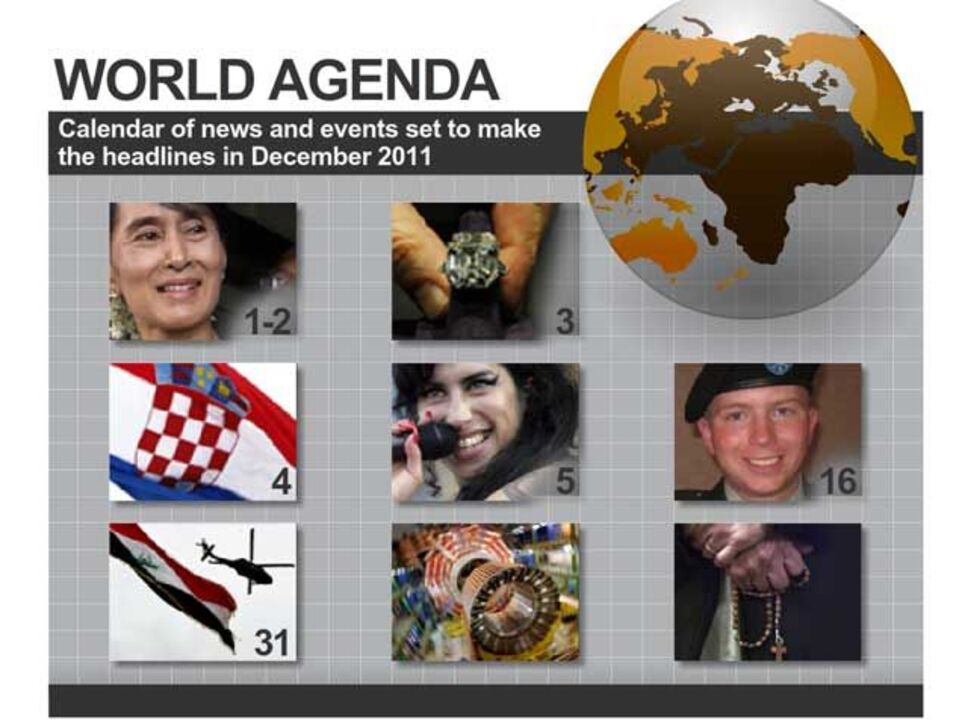Agenda mundial de dezembro