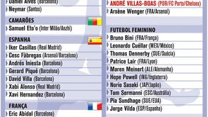 Os nomeados para a Bola de Ouro FIFA'2011