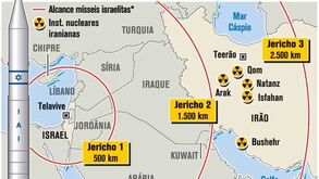 Israel testa míssil capaz de atingir o Irão
