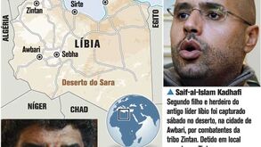 Líbia quer julgar filho de Kadhafi