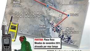 Britânica tenta travessia solitária da Antártida
