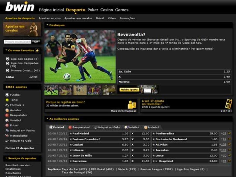 bwin lança nova aplicação para apostas desportivas