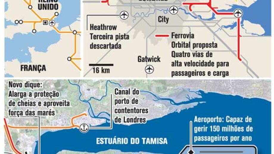 Novo aeroporto de Londres em estudo