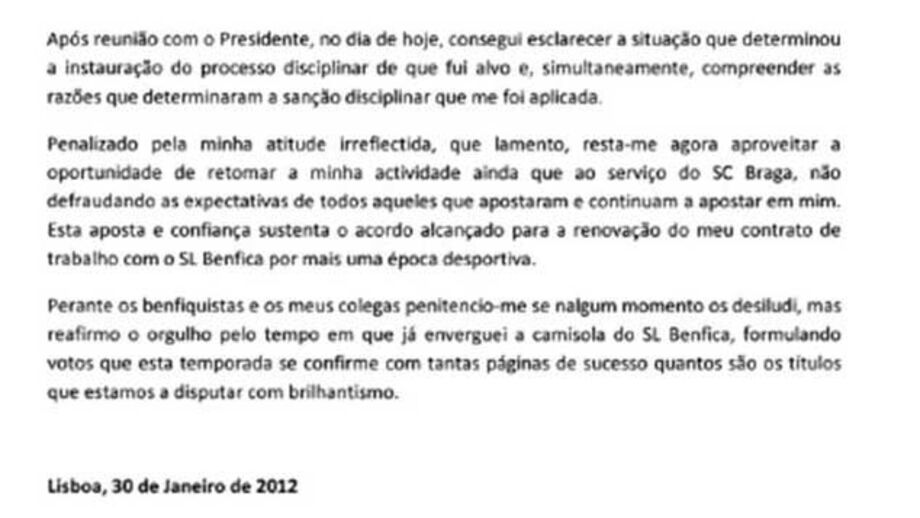 Ruben Amorim pede desculpa e renova até 2014