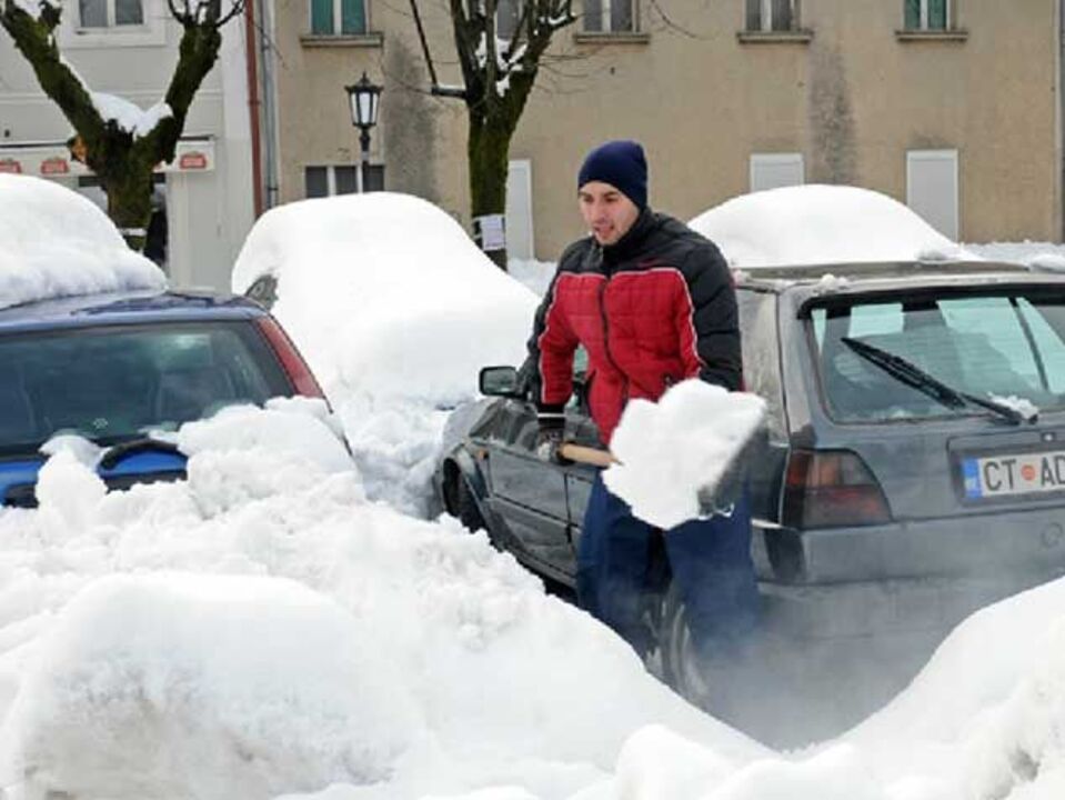 Europa coberta de neve