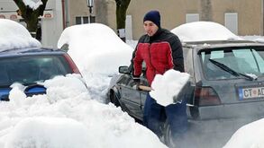 Europa coberta de neve