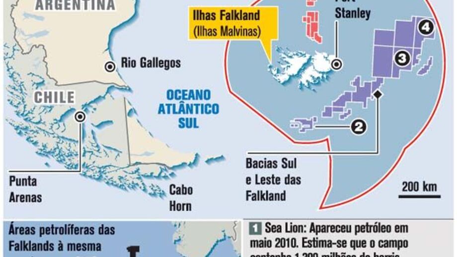 Petróleo das Falkland pode valer 137 mil milhões de Euros