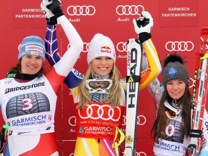 Esqui Alpino: Lindsey Vonn conquista 50.ª vitória da carreira