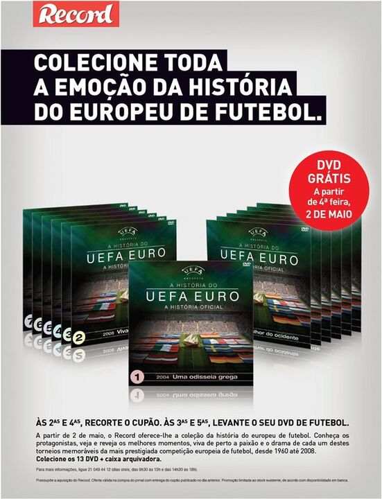 COLECIONE TODA A EMOÇÃO DA HISTÓRIA DO EUROPEU DE FUTEBOL