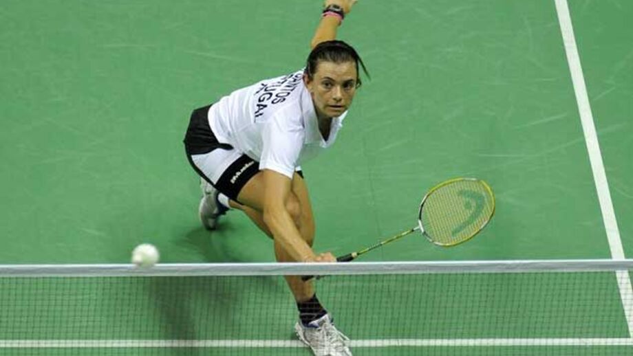 Badminton: Telma com um pé em Londres