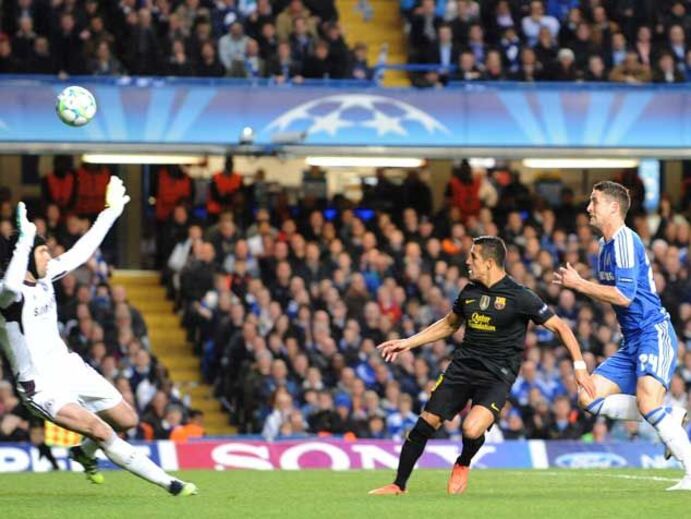 Chelsea-Barcelona em imagens