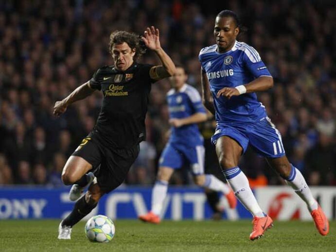 Chelsea-Barcelona em imagens