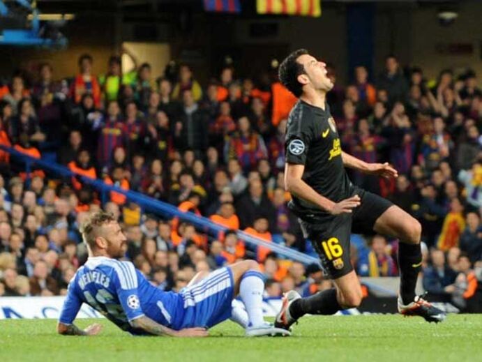 Chelsea-Barcelona em imagens