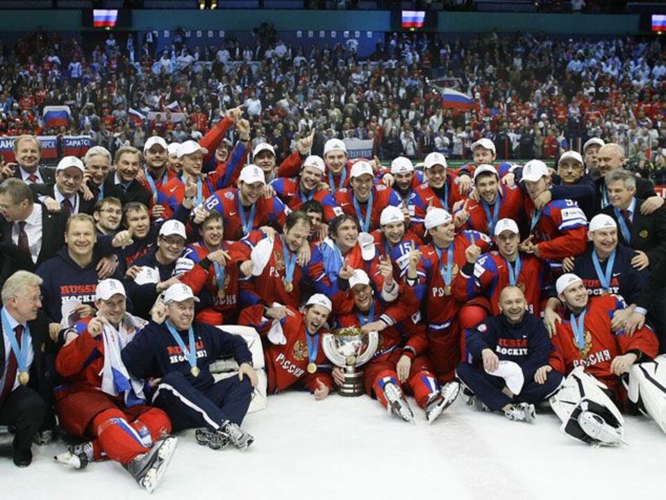 Rússia campeã Mundial de hóquei no gelo