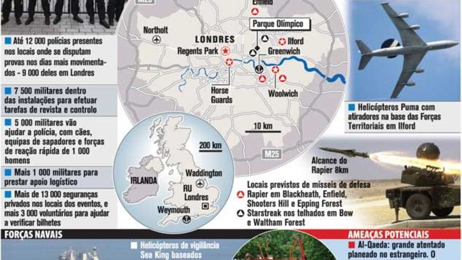 Londres planeia grande operação de segurança