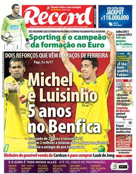 Os 100 melhores jogadores do mundo em 2012 de acordo com jornal