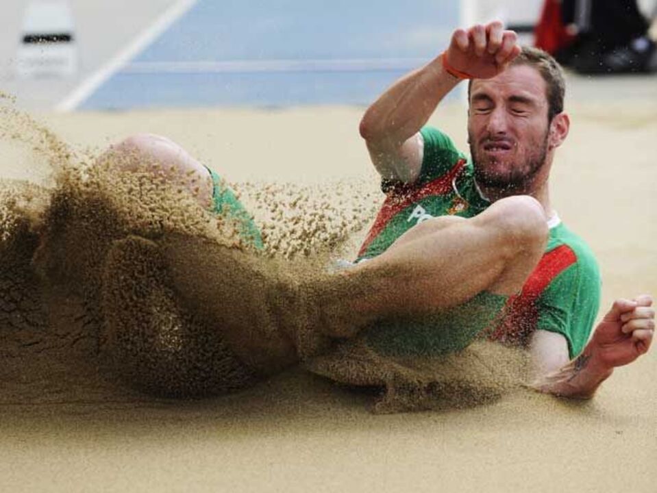 Marcos Chuva foi 7.º no salto em comprimento