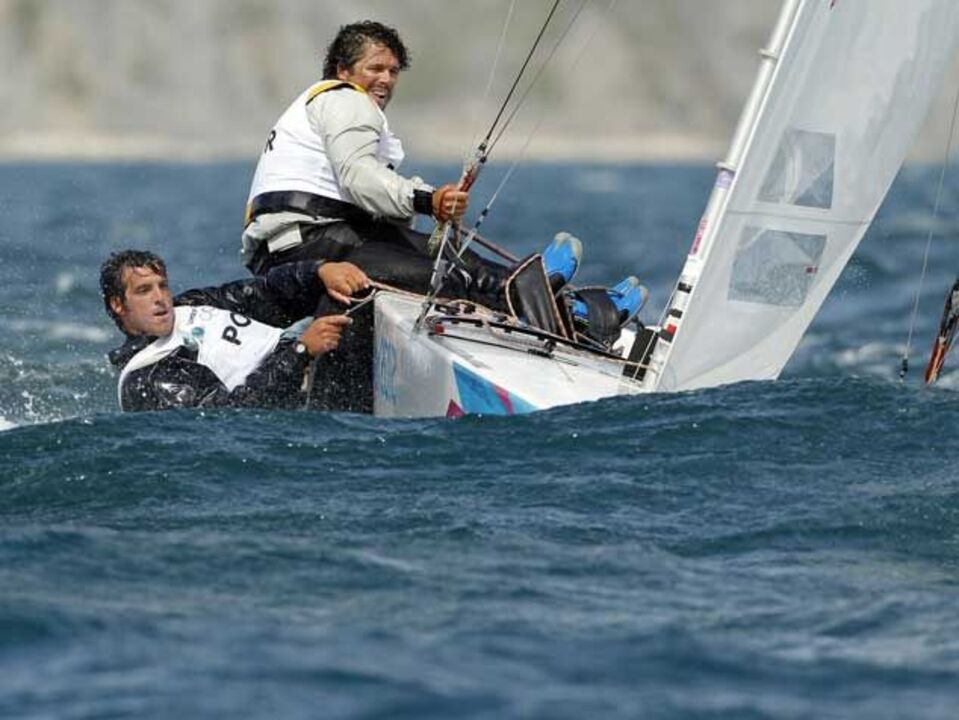 Portugueses em 9.º na quinta regata de Star